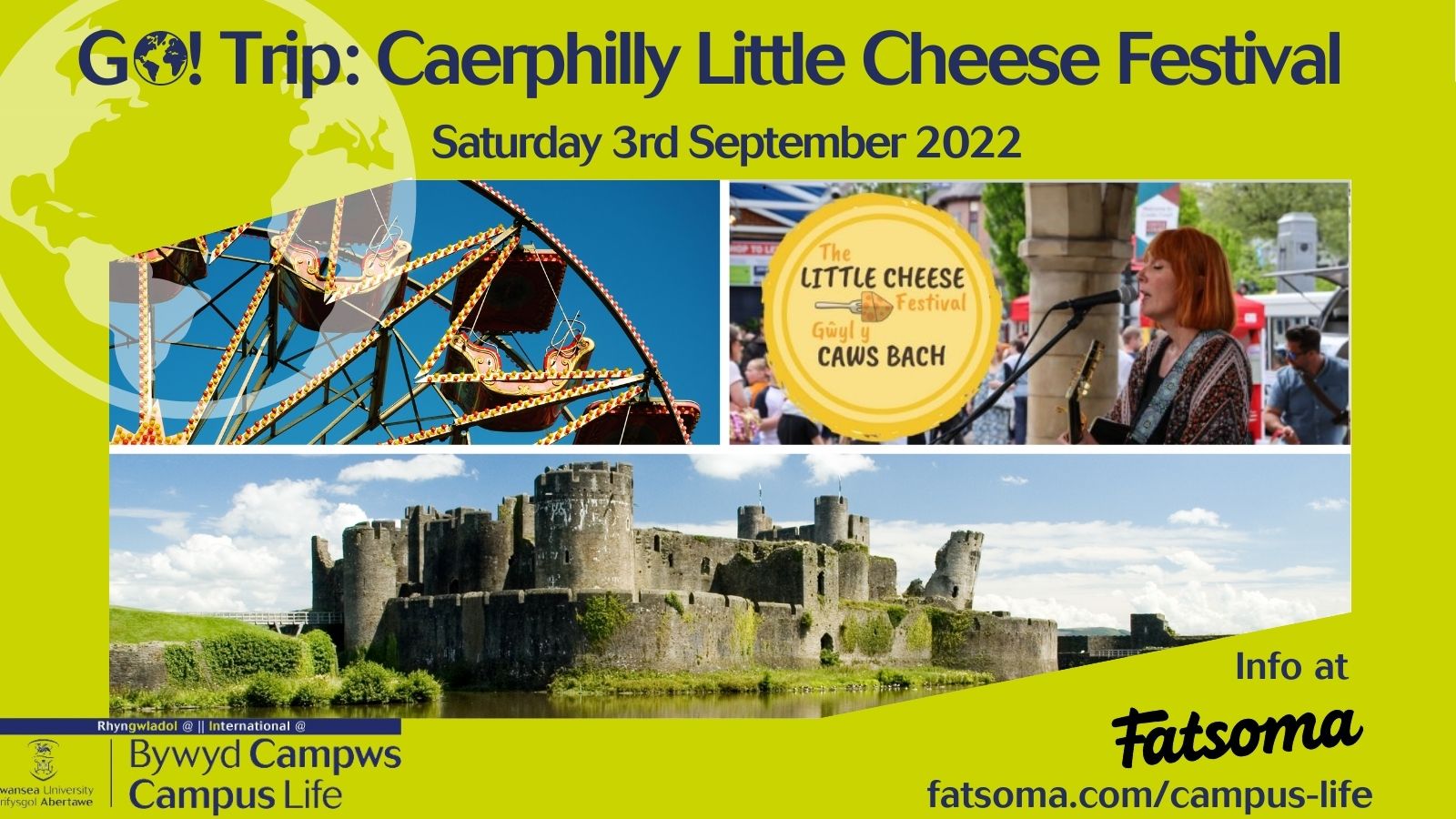 GO! Trip Caerphilly Little Cheese Festival at Caerphilly Castle, Caerphilly on 3rd Sep 2022