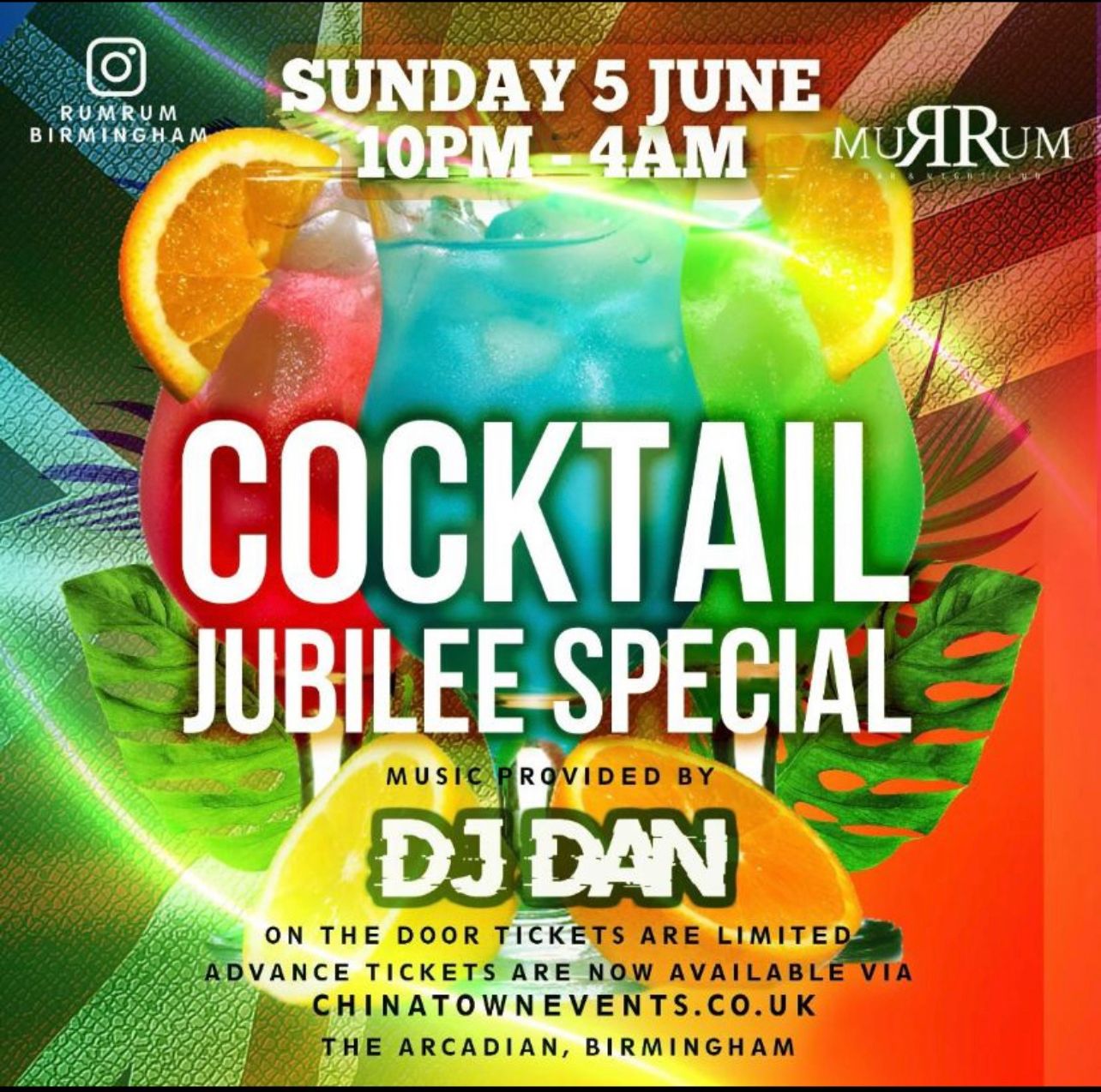 COCKTAIL PARTY at Rum Rum Night Club in Arcadian at Rum Rum Birmingham