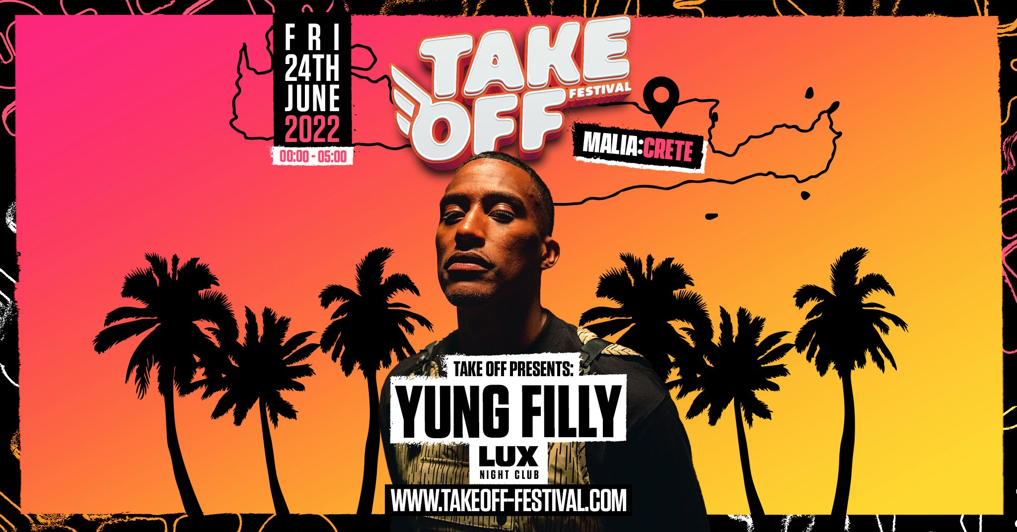 Take Off Presents: YUNG FILLY at LUX VIP Club Malia Crete