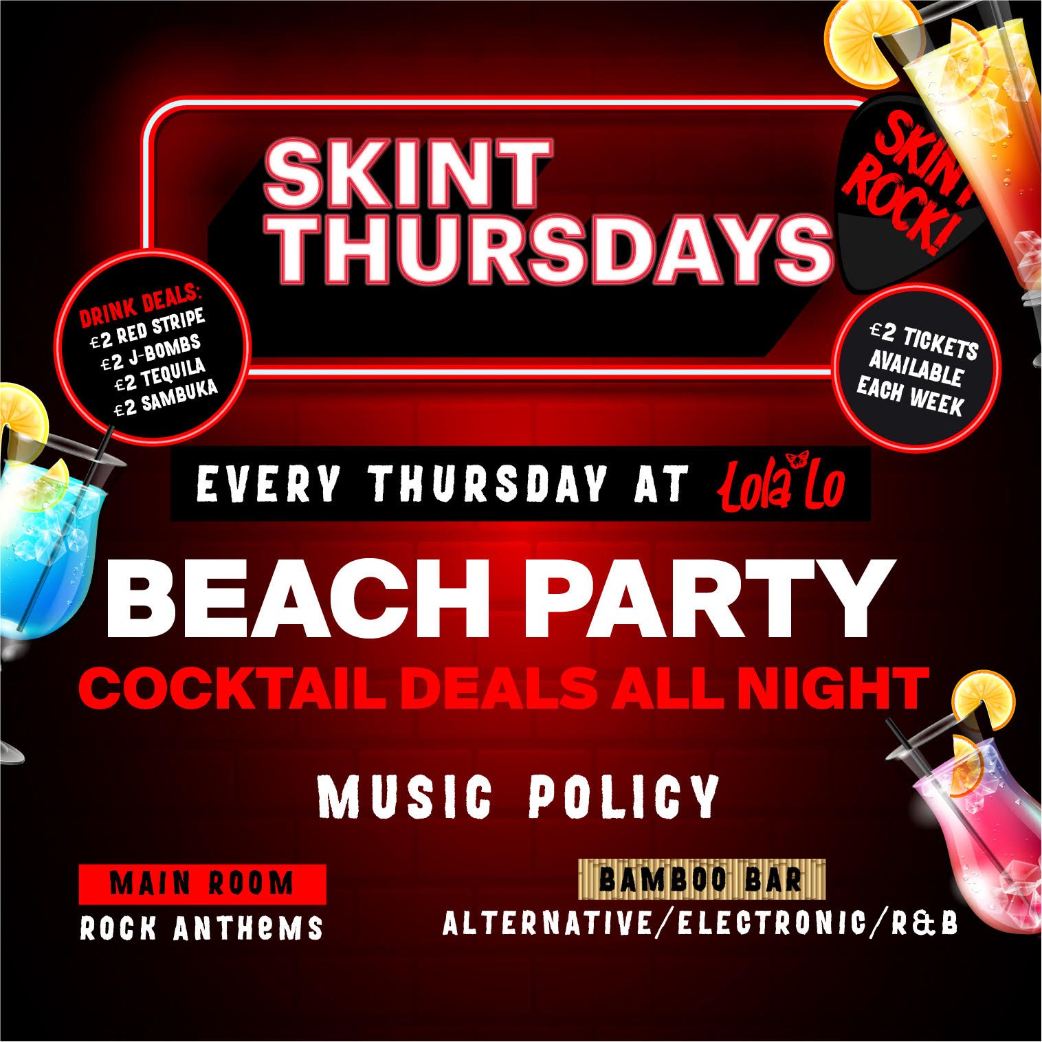 Skint Thursday – Beach Party