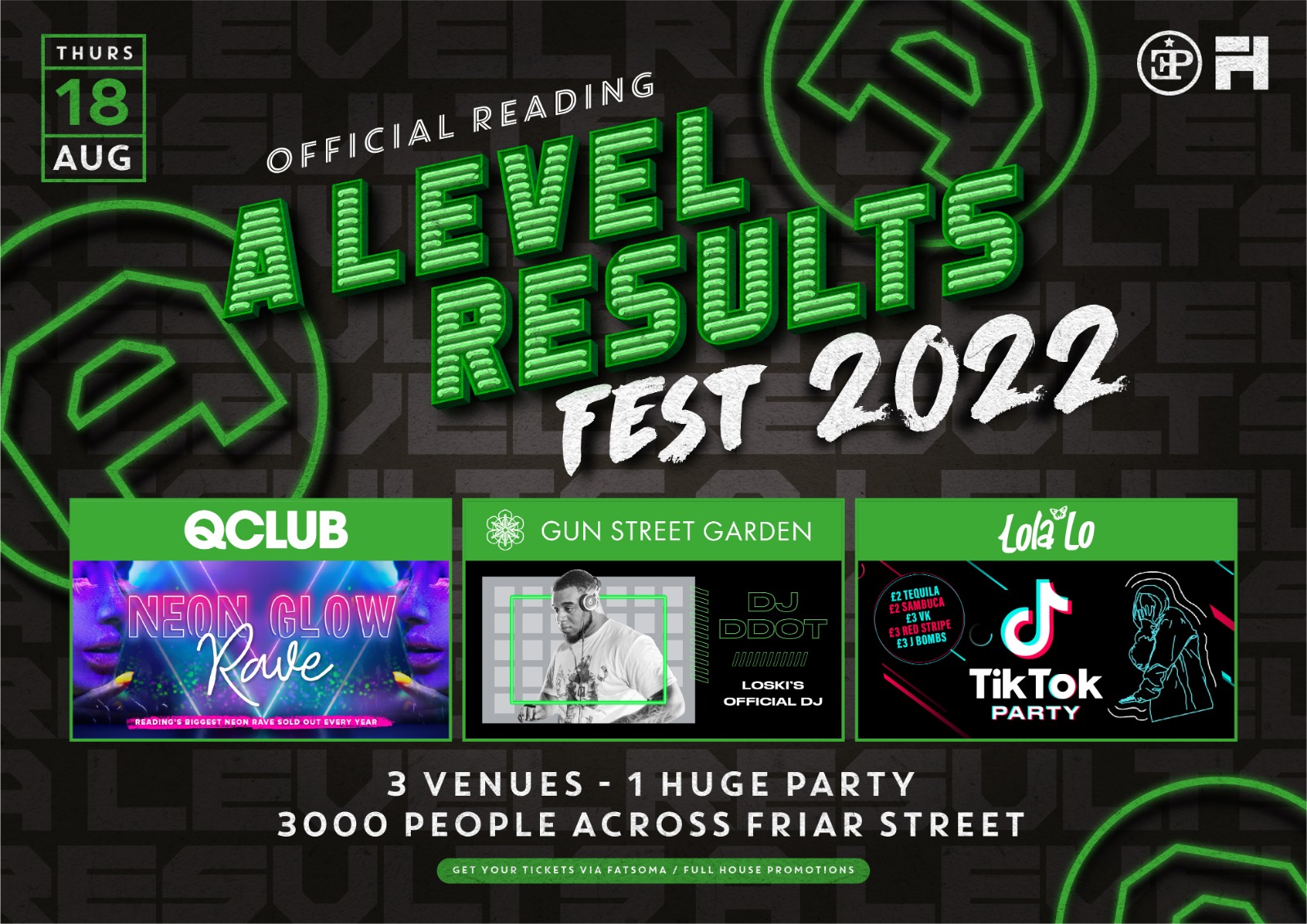 Reading’s Official A-Level Results Fest 2022 (SELL OUT INBOUND)