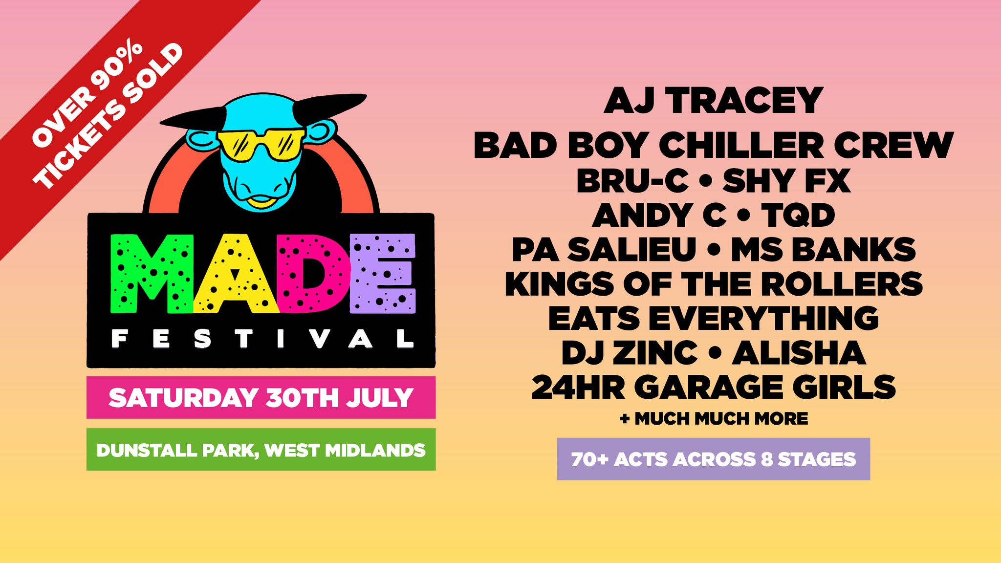 MADE Festival 2022 at Dunstall Park, Wolverhampton on 30th Jul 2022 |  Fatsoma