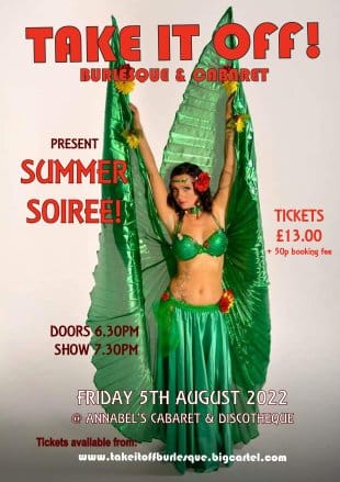 Take It Off! Burlesque and Cabaret present: SUMMER SOIREE!