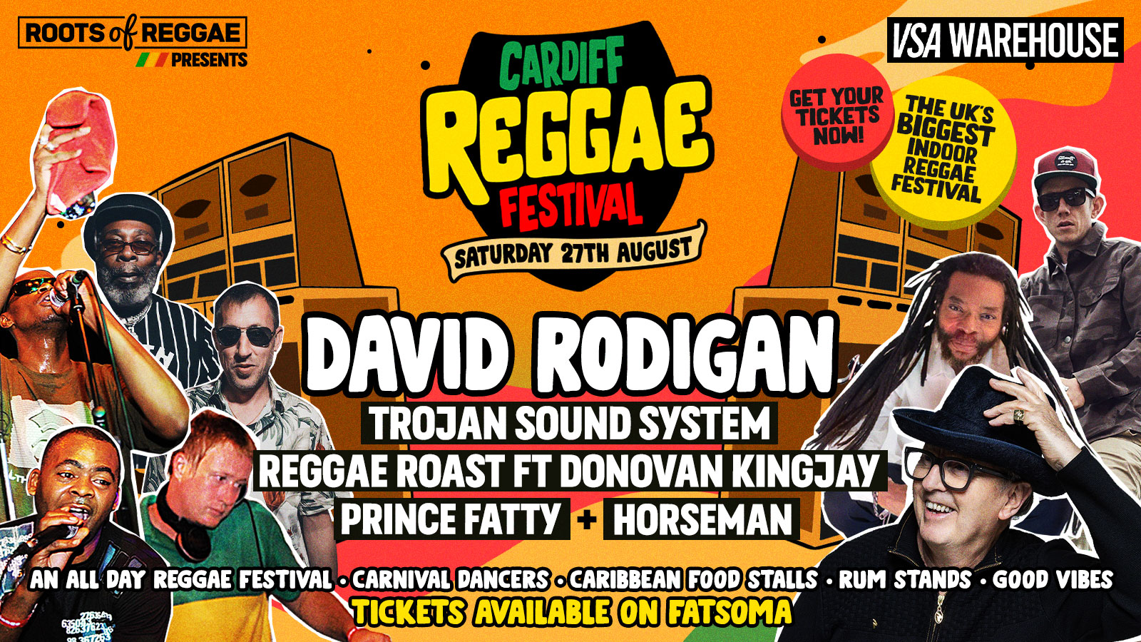 The Cardiff Reggae Festival 27th August FT. DAVID RODIGAN + Trojan