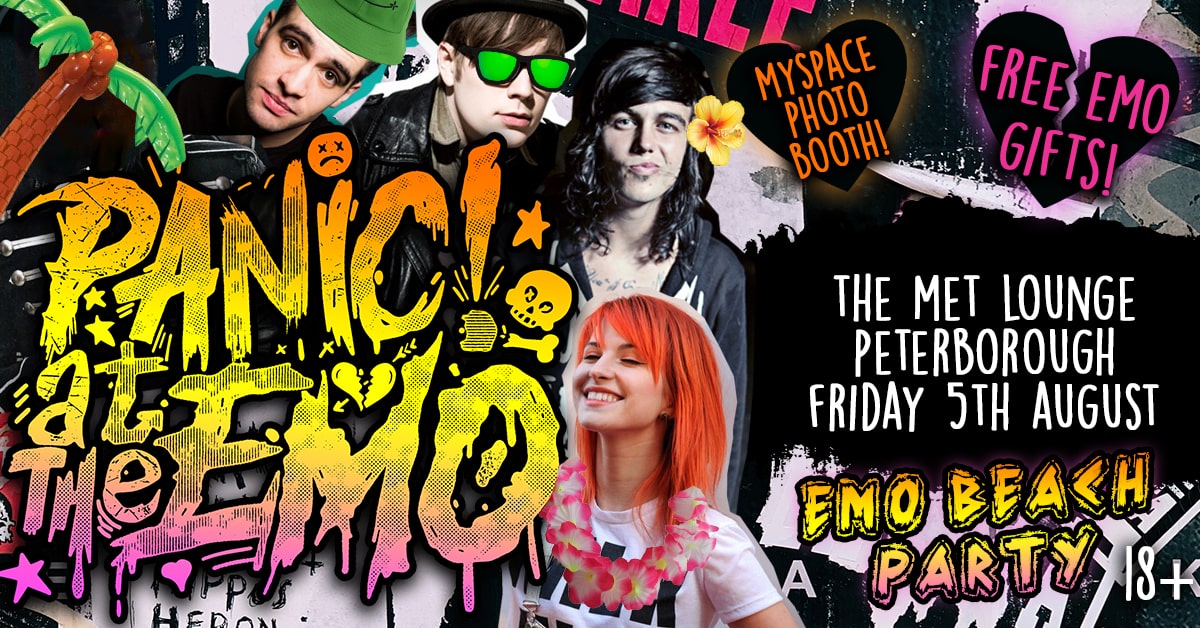 Panic At The Emo: EMO BEACH PARTY Clubnight at The Met Lounge, Peterborough