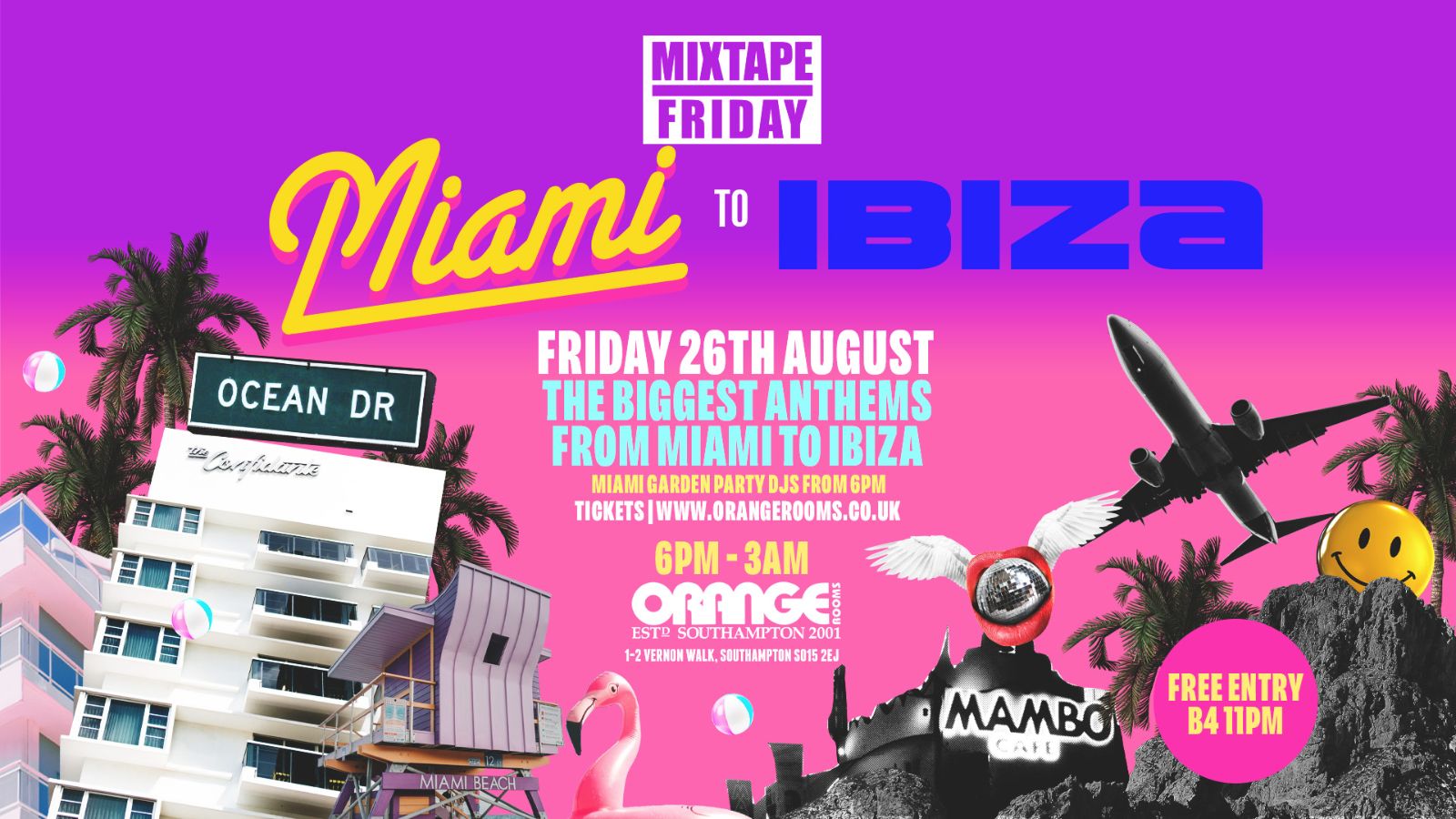 Miami to Mix Tape Friday at Orange Rooms Southampton