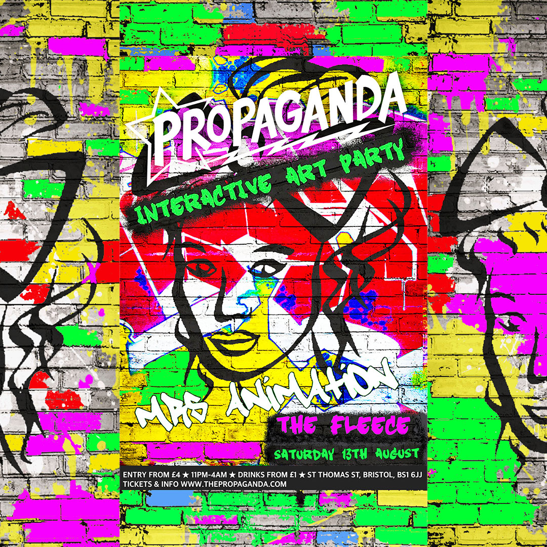 Propaganda Bristol – Interactive Art Party With Mrs Animation!