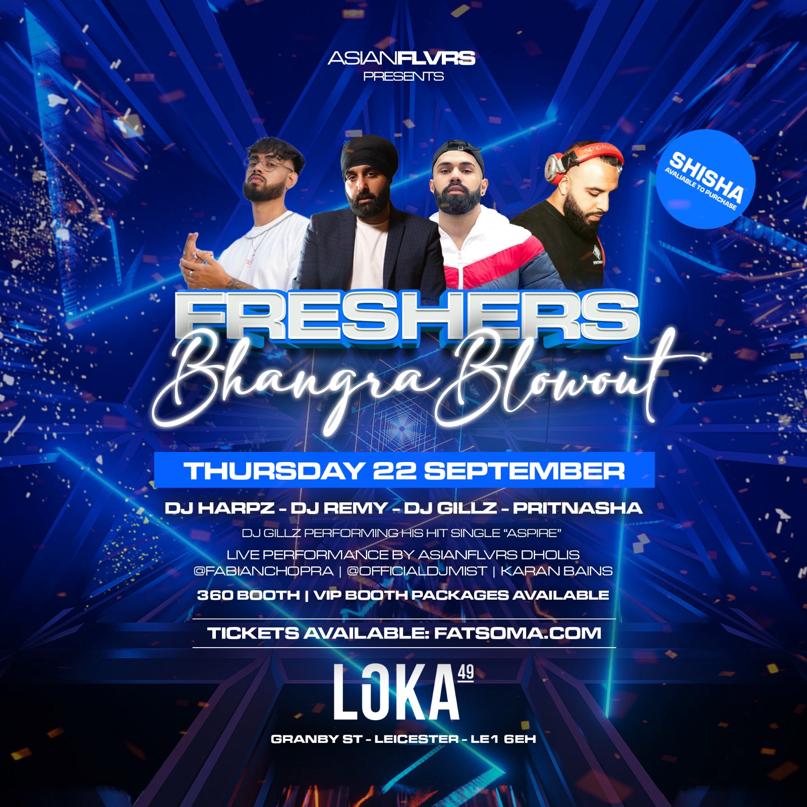 ASIANFLVRS LAUNCH PARTY (FRESHERS BHANGRA BLOWOUT!) at Lôka Bar