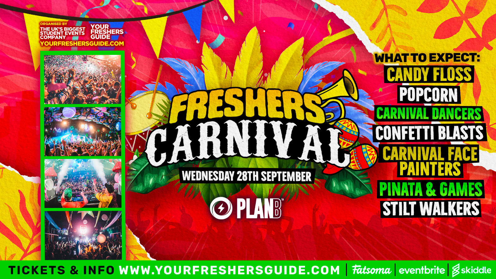 £1 Tickets – The Freshers Carnival / Swansea Freshers 2022