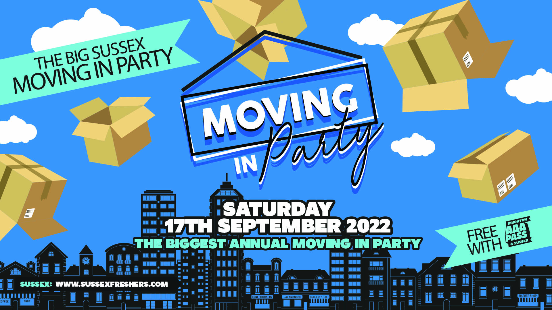 The Big Sussex Moving In Party 2022 | FREE with AAA Pass