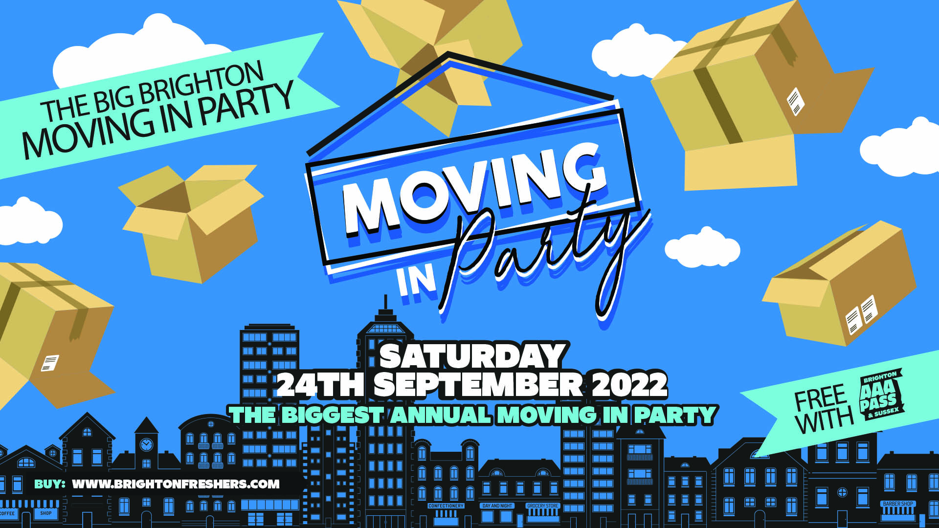 The Big Brighton Moving In Party 2022 | FREE with AAA Pass