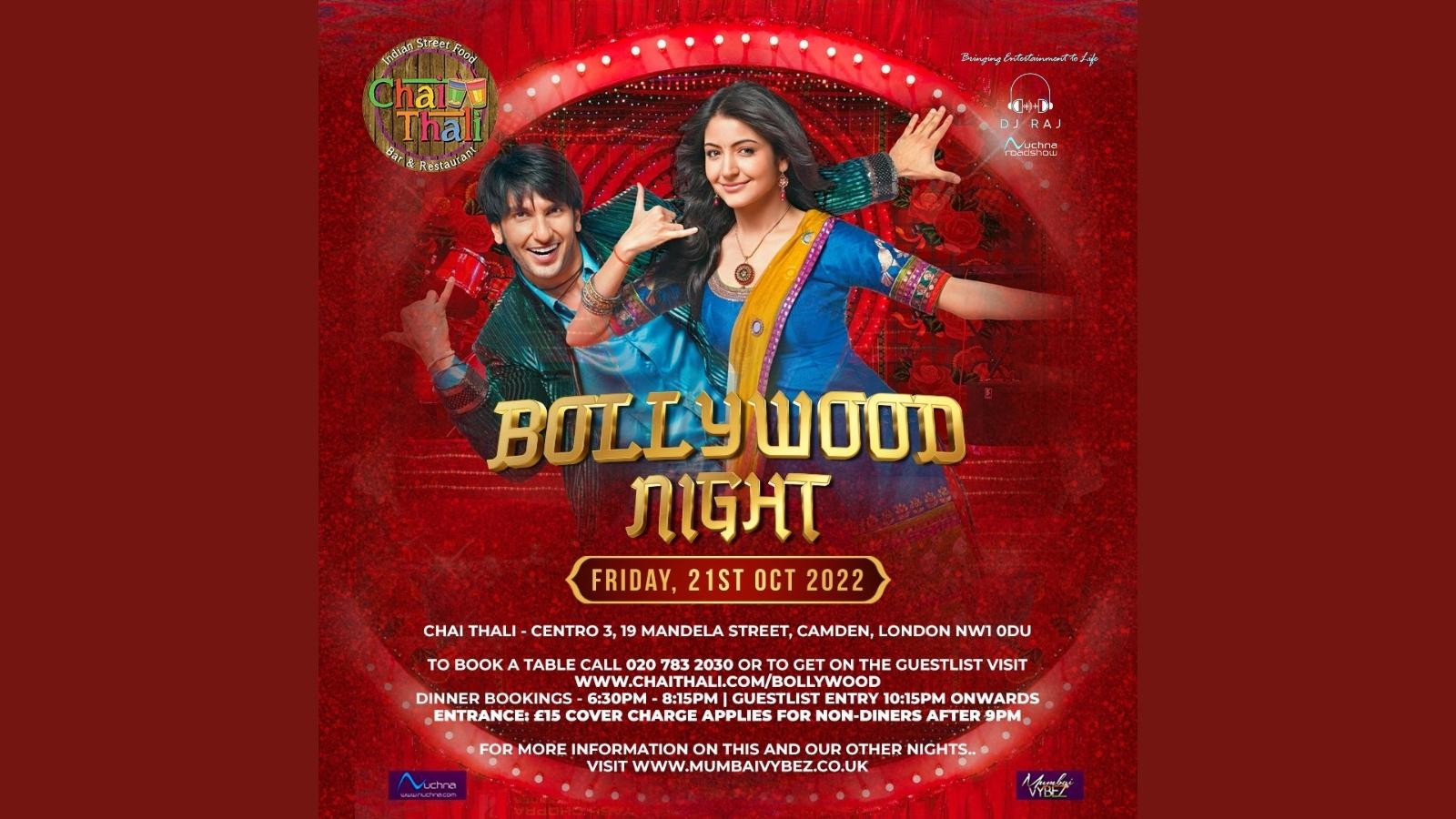 Bollywood Night - 21st October 2022 - Camden, London at Chai Thali