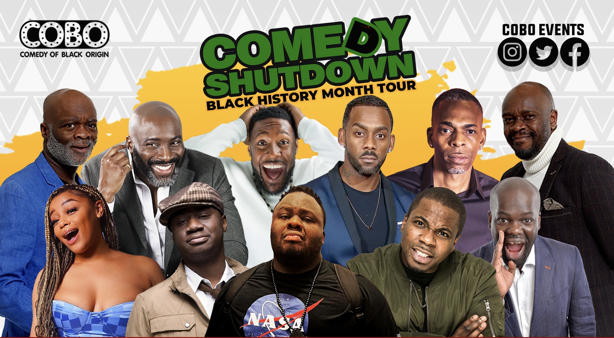 COBO : Comedy Shutdown – Black History Month Tour