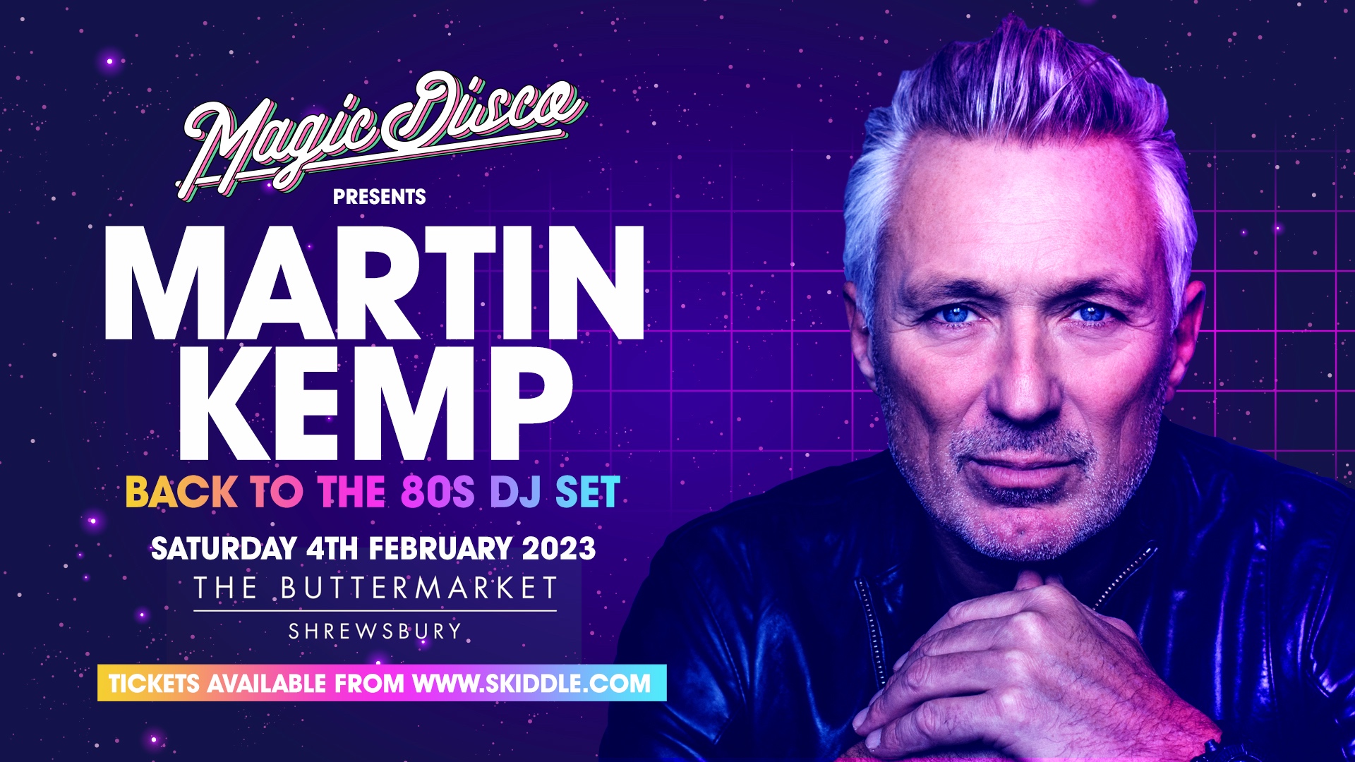 Martin Kemp: The ULTIMATE back to the 80’s DJ set – presented by Magic Disco live