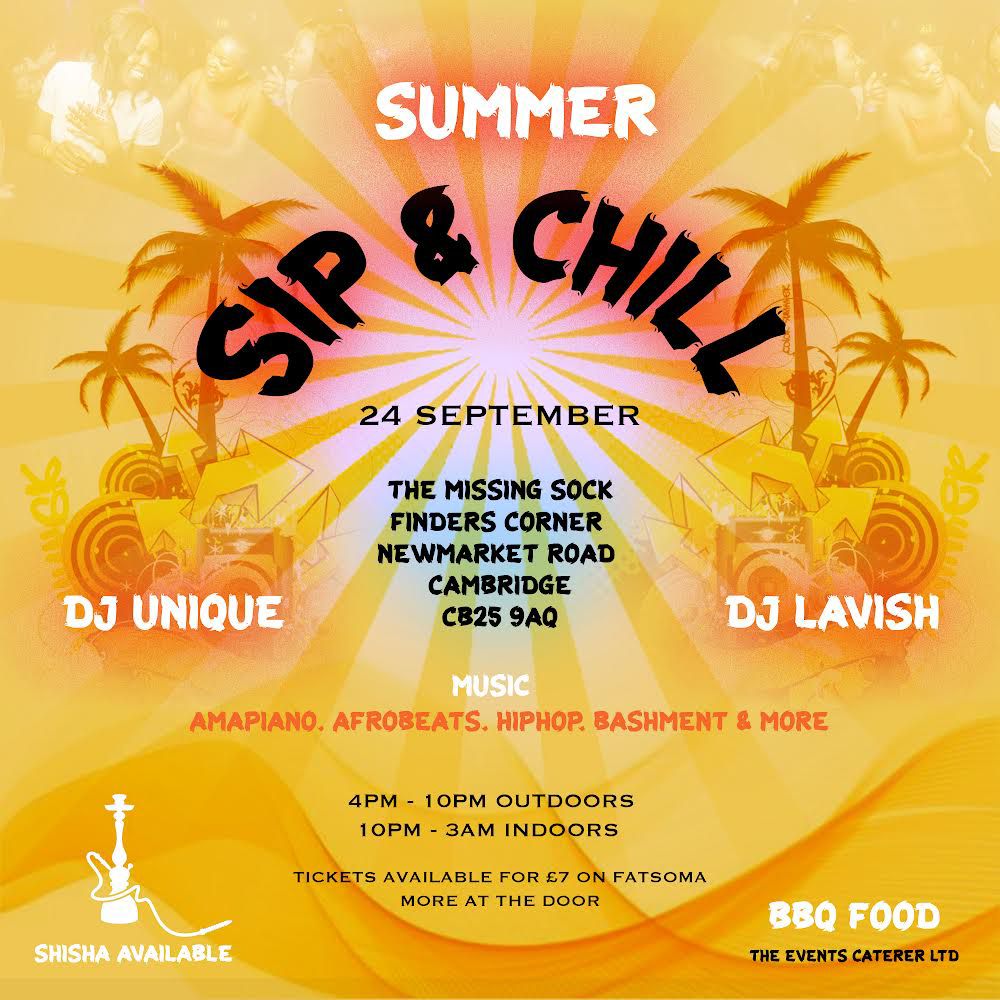 Sip and Chill Event information and Tickets Fatsoma