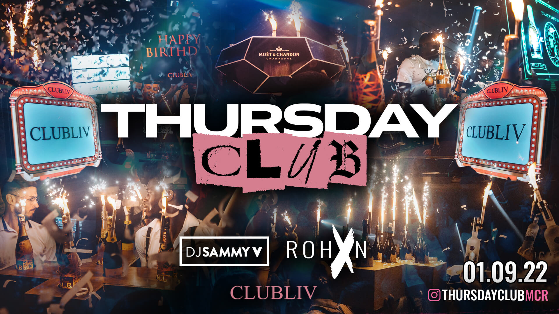 THURSDAY CLUB  – CLUB LIV – Manchester’s Hottest Thursday 🔥 FREE LADIES  TICKETS