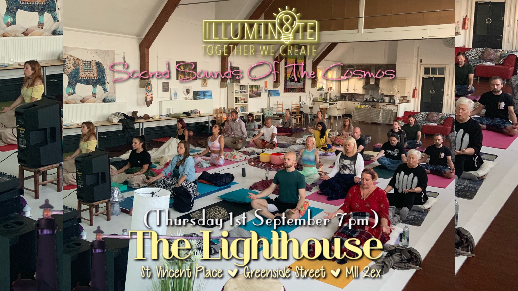 Illumin8te | Sacred Sounds Of The Cosmos | Sound Bath  (Thursday 1st September)  @ THE LIGHTHOUSE 7pm