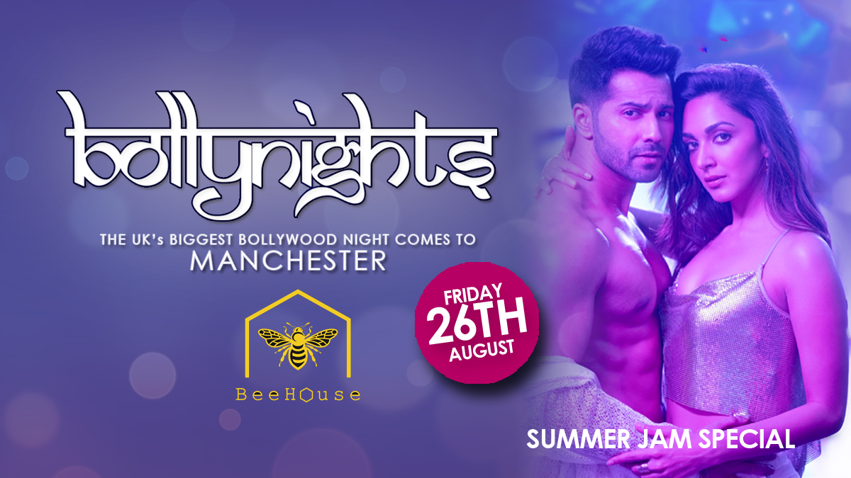 Bollynights Manchester – Friday 26th August | BeeHouse