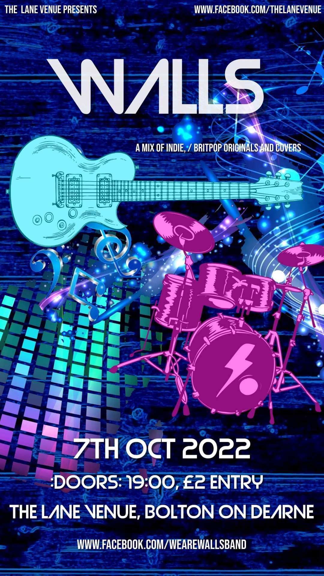 WALLS at Ings Lane Sports & Social Club, Bolton upon Dearne on 7th Oct 2022 Fatsoma