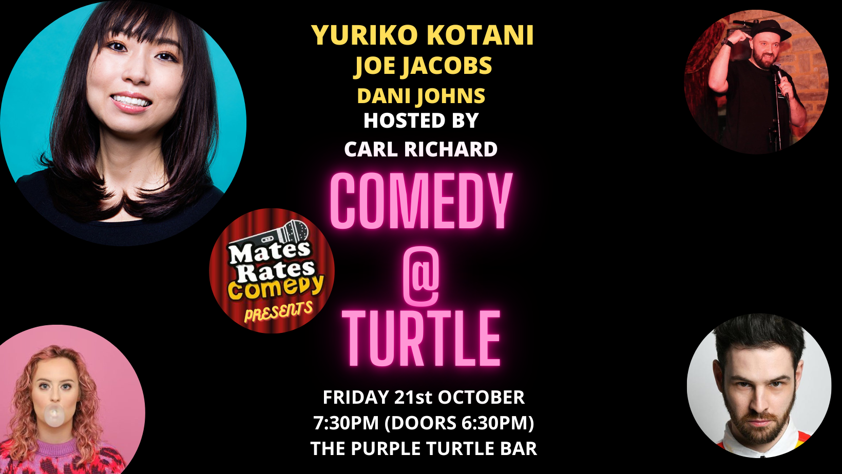 Comedy at Turtle with Headliner Yuriko Kotani at The Purple Turtle ...