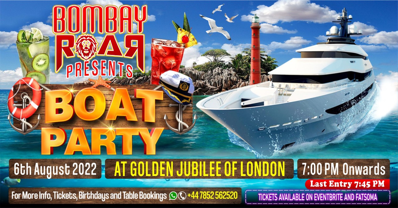 Bollywood Boat Party at Temple Pier, London on 6th Aug 2022 Fatsoma