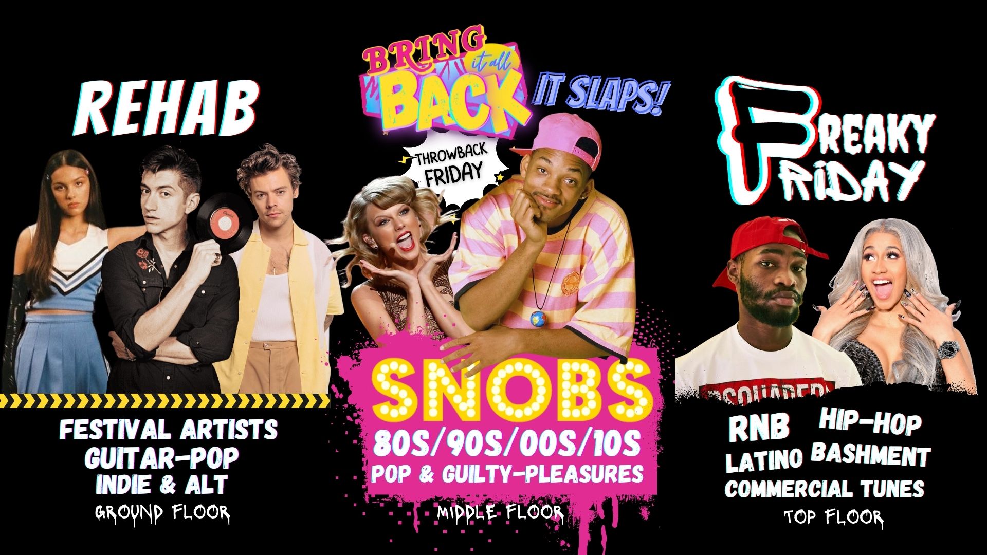 Rehab vs Bring It All Back vs Freaky Friday – 9th September