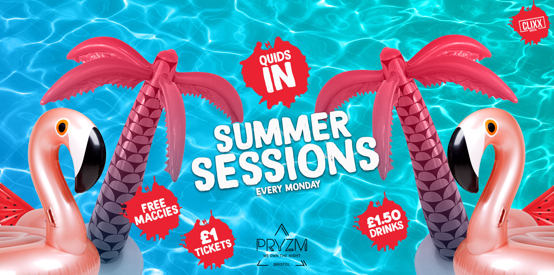 QUIDS IN / Summer Sessions –  £1 Tickets