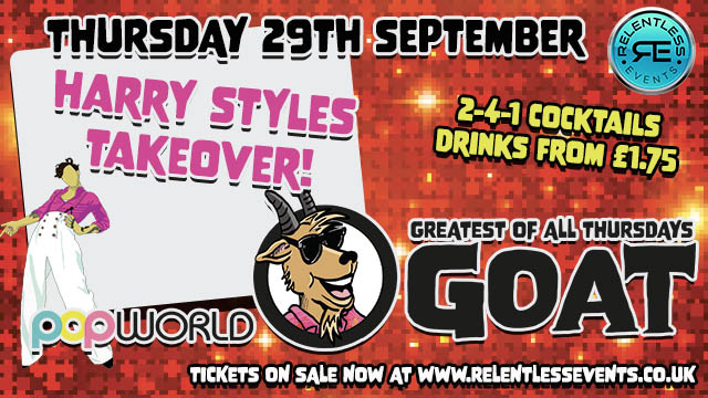 GOAT ‘Harry Styles Takeover’  at Popworld Birmingham