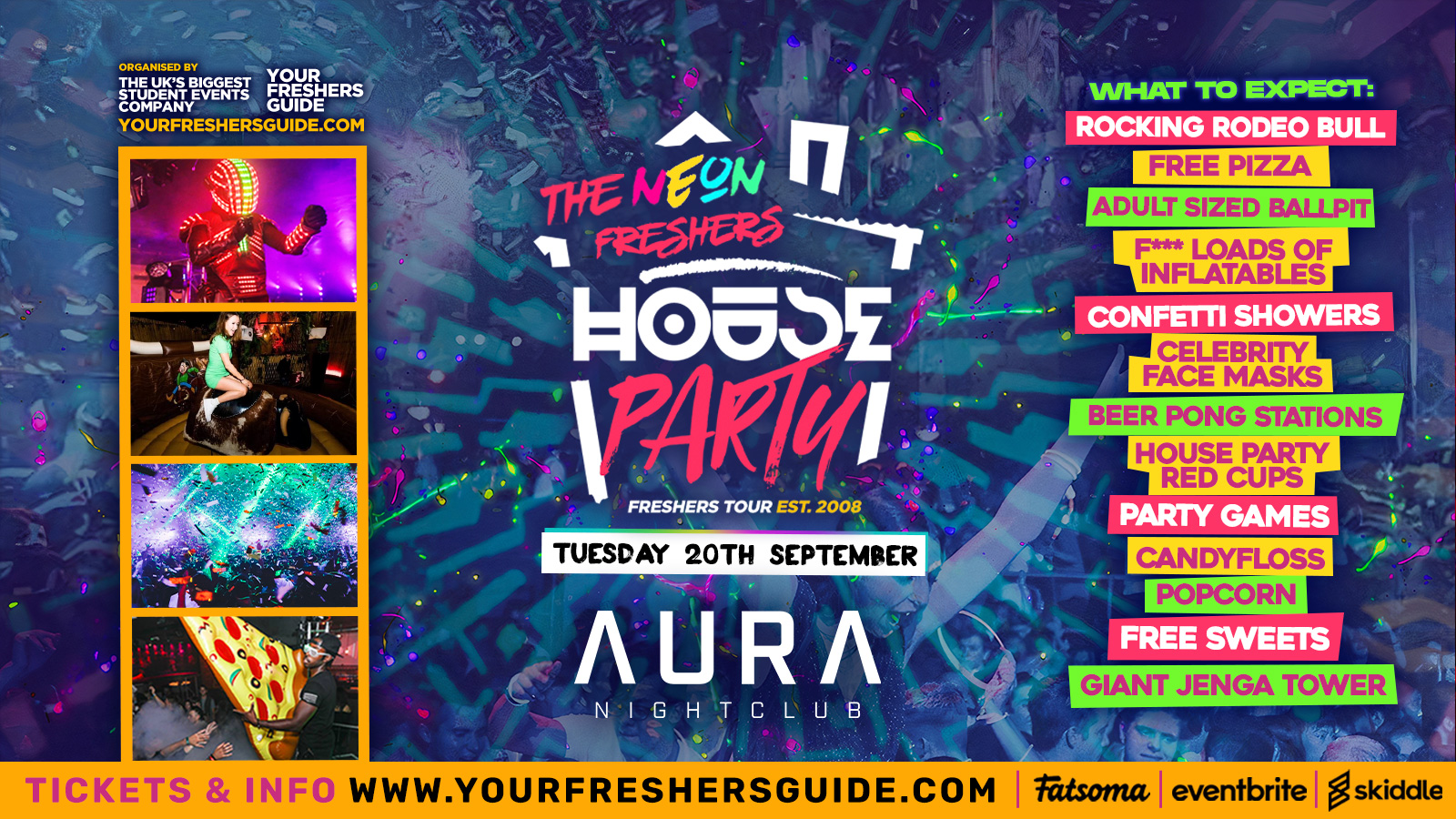 [TONIGHT] – Neon Freshers House Party / Dundee Freshers 2022 – £5 Tickets