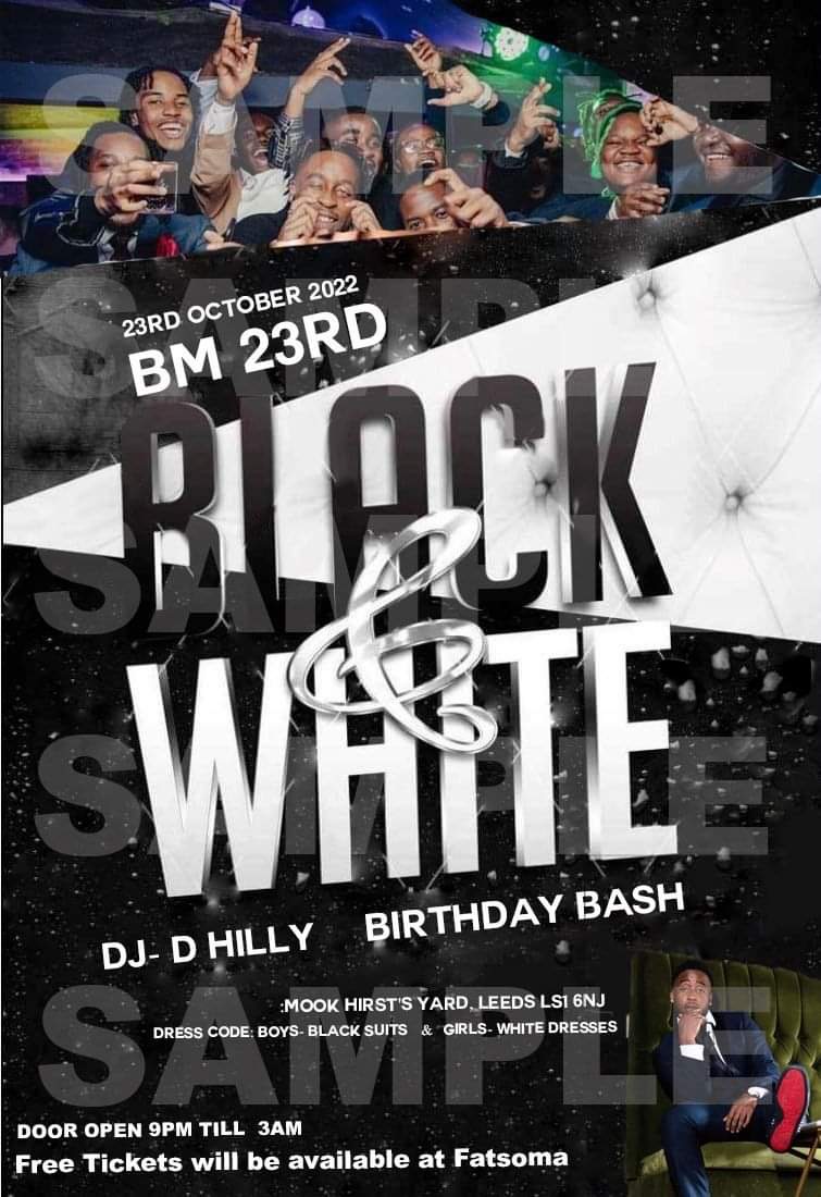 black and white party dress code