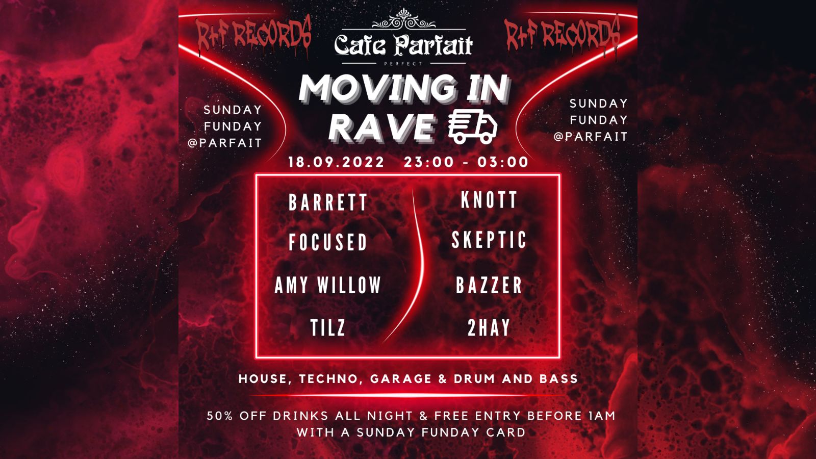 Moving In Rave // R+F Records Takeover  // Midnight Suite