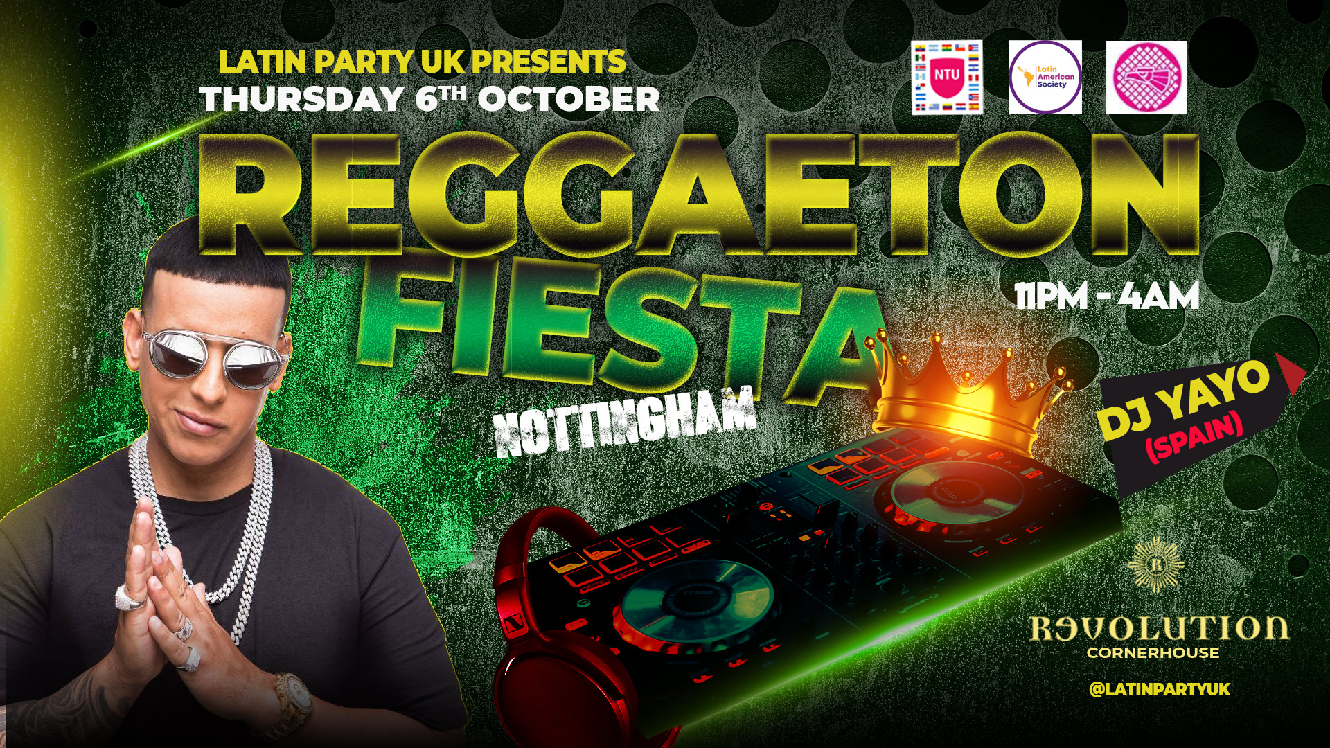 REGGAETON FIESTA - NOTTINGHAM | THURSDAY 6TH OCTOBER at Revolution