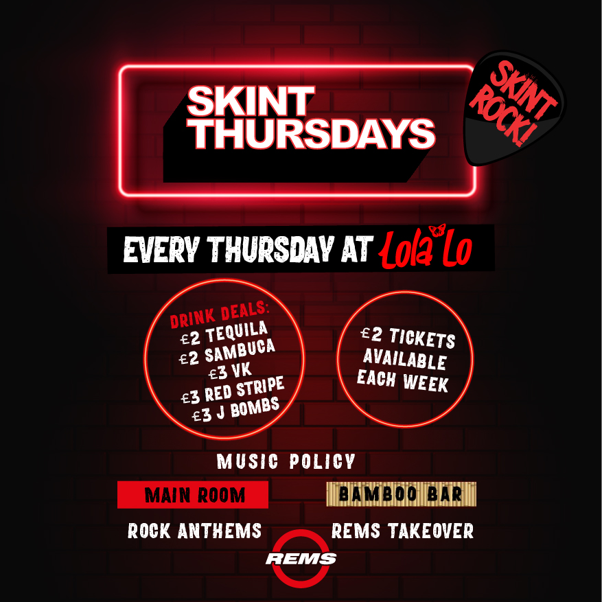 Skint Thursday – Freshers Week 1 @Lola Lo