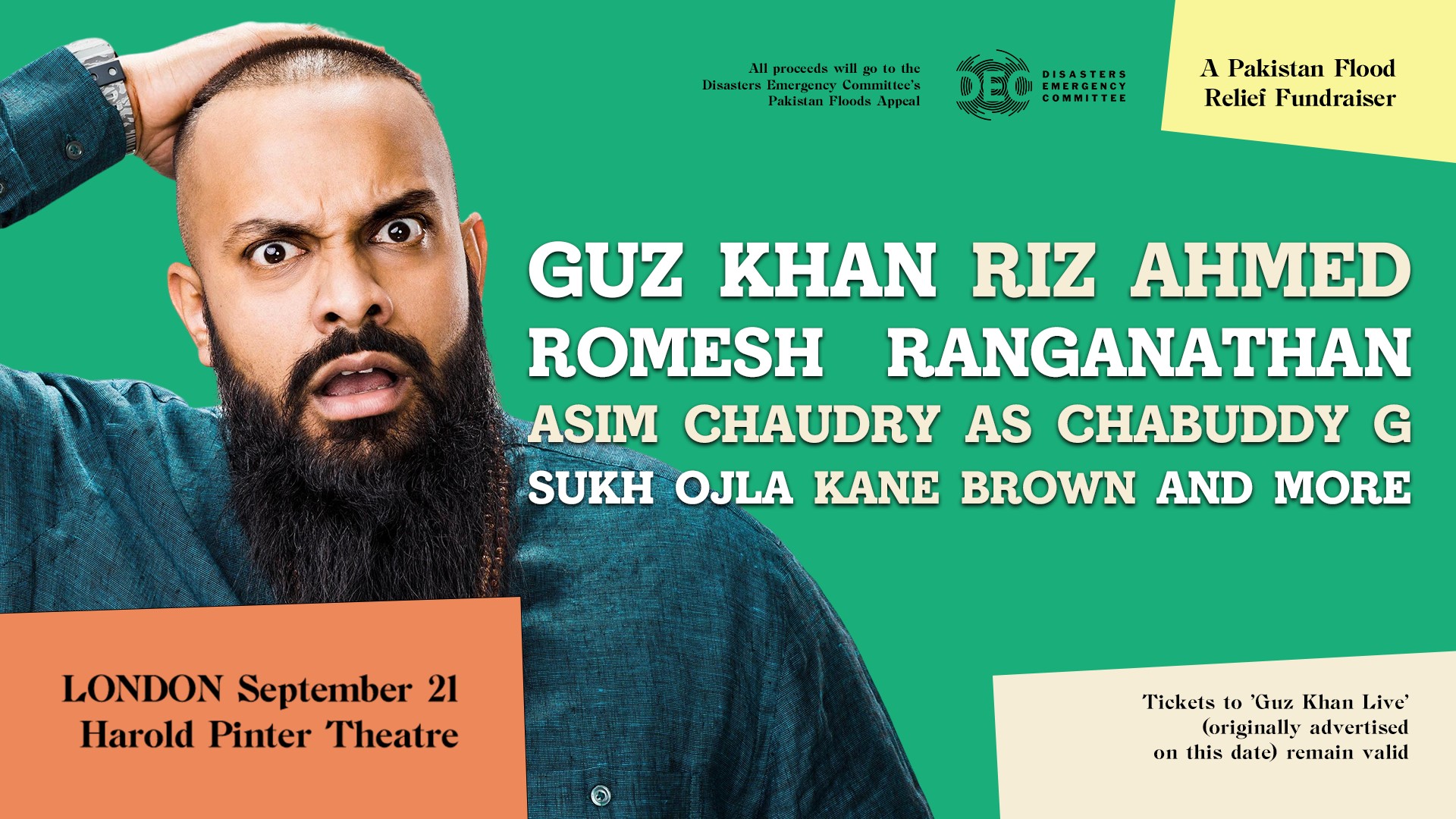 Guz Khan – Pakistan Flood Relief Fundraiser ** SOLD OUT **