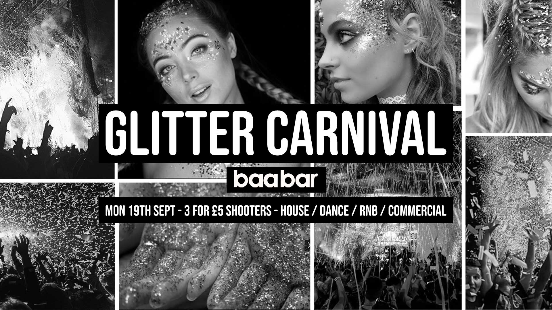 Glitter Carnival | Baa Bar [3 Shooters for £5] [LTD FREE Tickets]