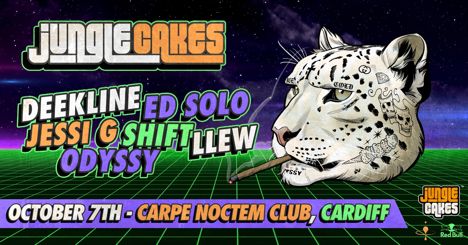 Jungle Cakes Cardiff – Ed solo, deekline & more