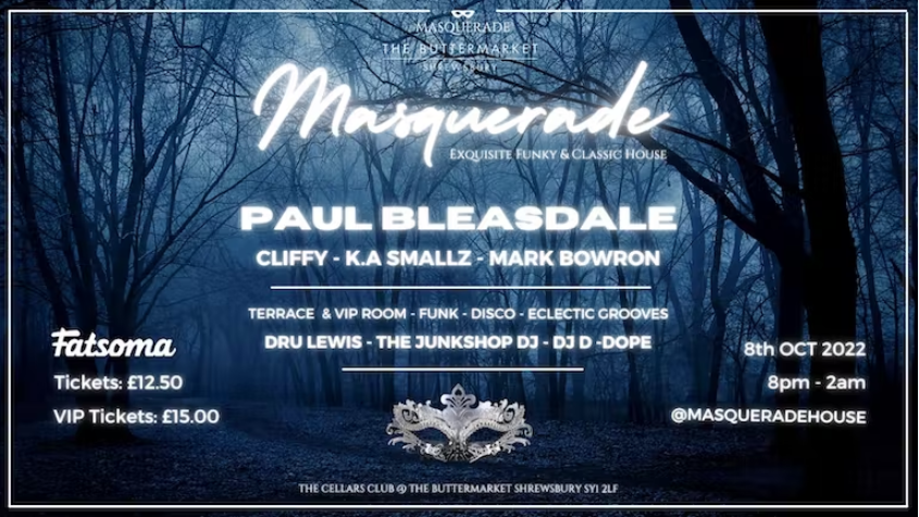 Masquerade Presents The Autumn Party feat. Paul Bleasdale