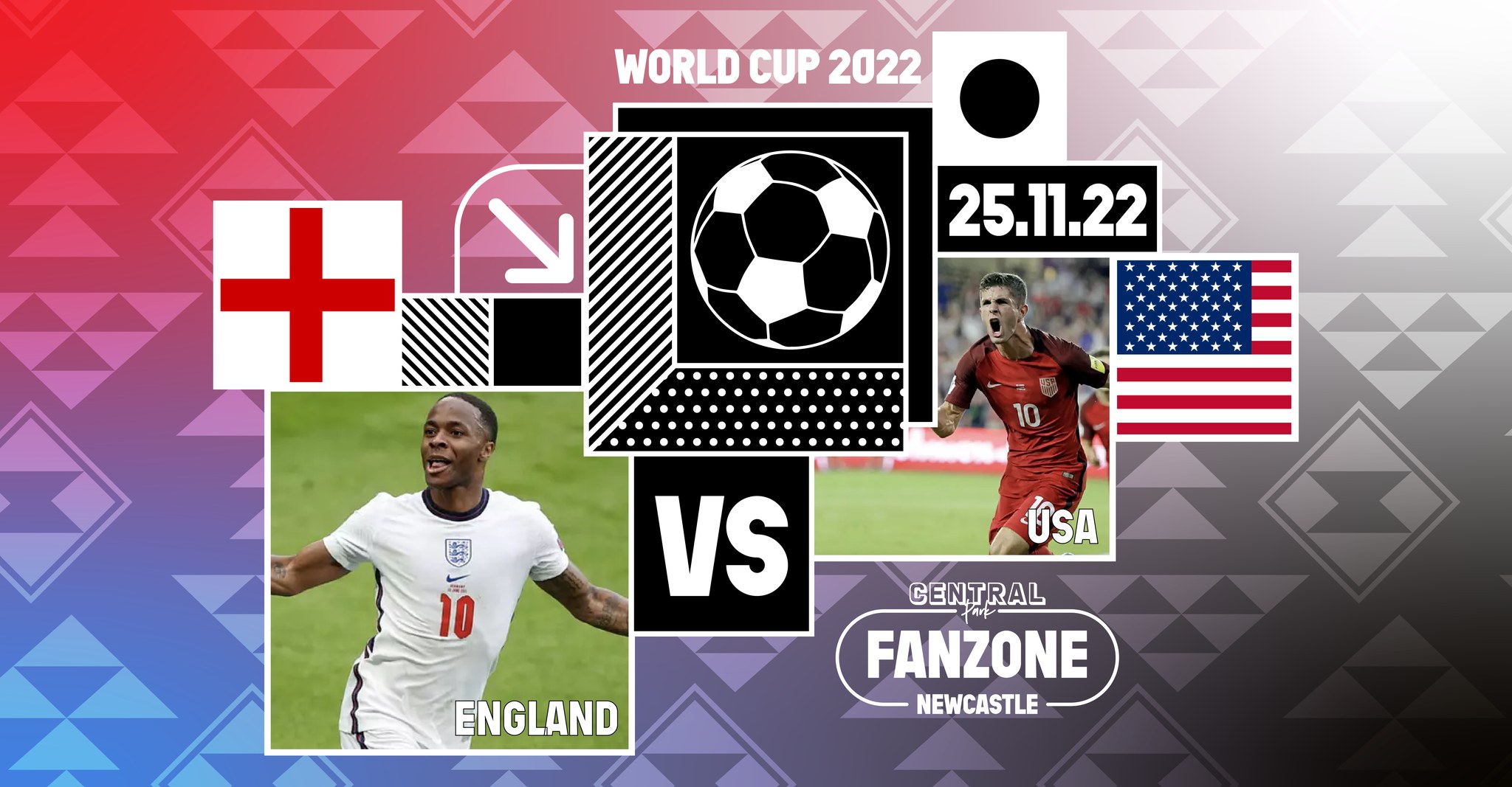 SOLD OUT* England VS USA 7pm Kick Off World Cup 2022 Fanzone at