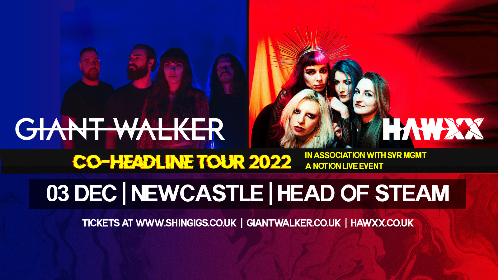 Giant Walker & Hawxx | The Head of Steam, Newcastle