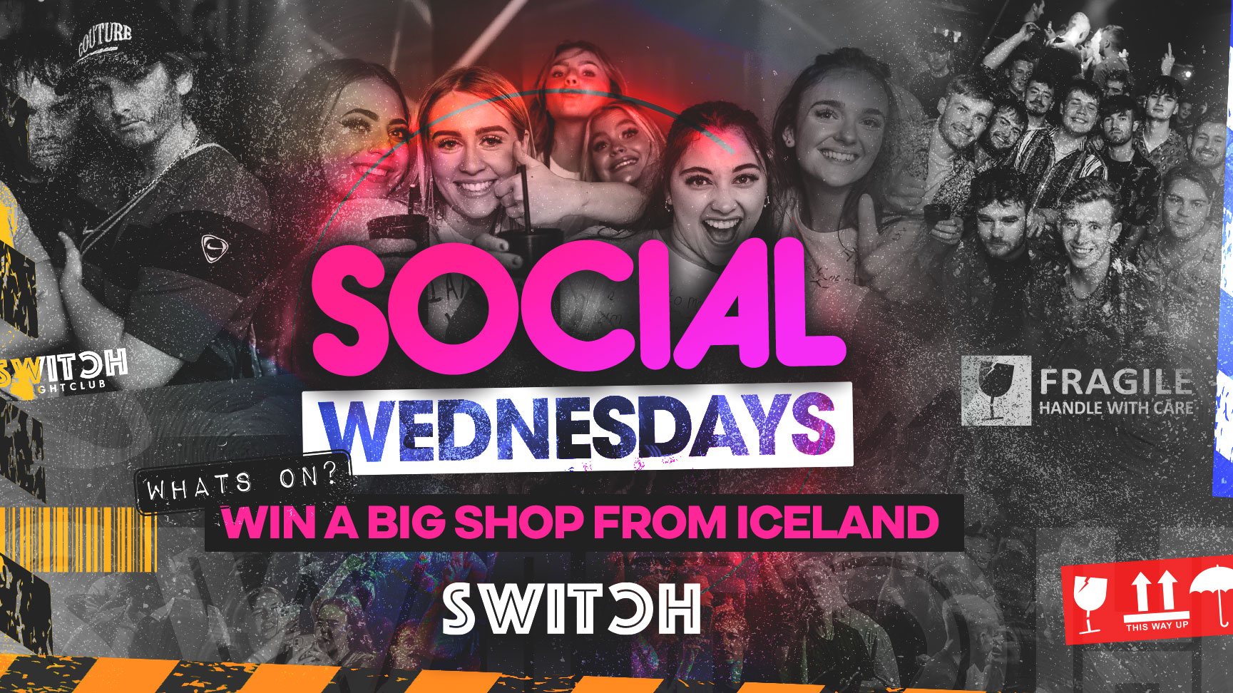 SOCIAL – Every Wednesday at SWITCH | WIN AN ICELAND BIG SHOP TROLLEY