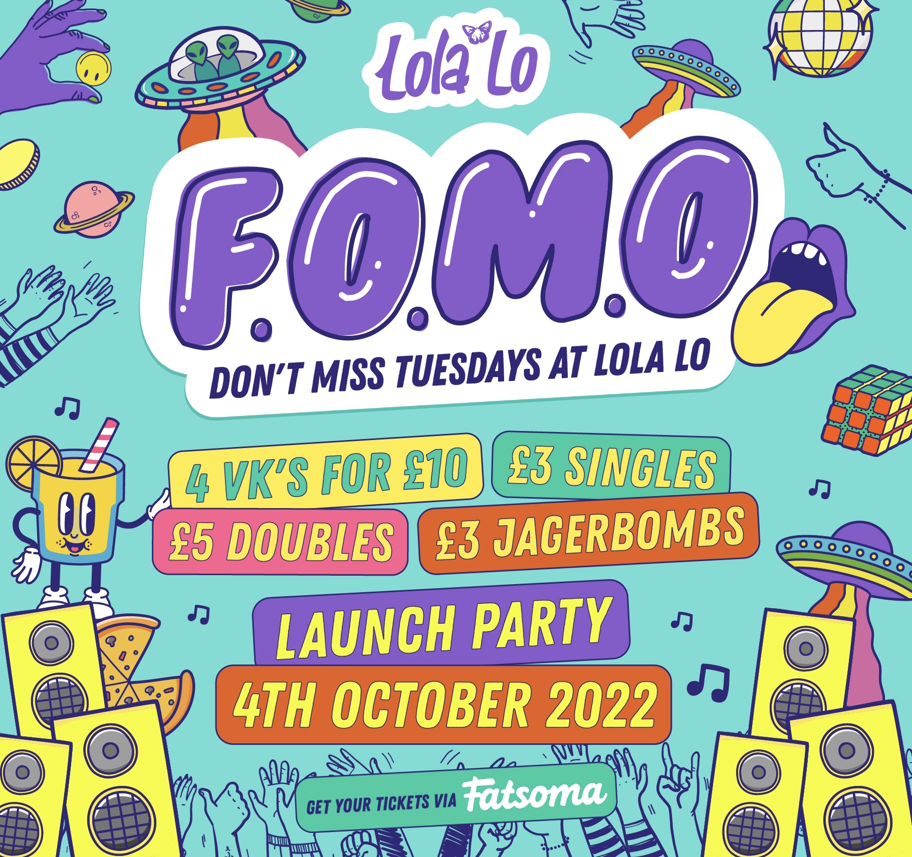 F.O.M.O Launch Party – Tuesday 4th October