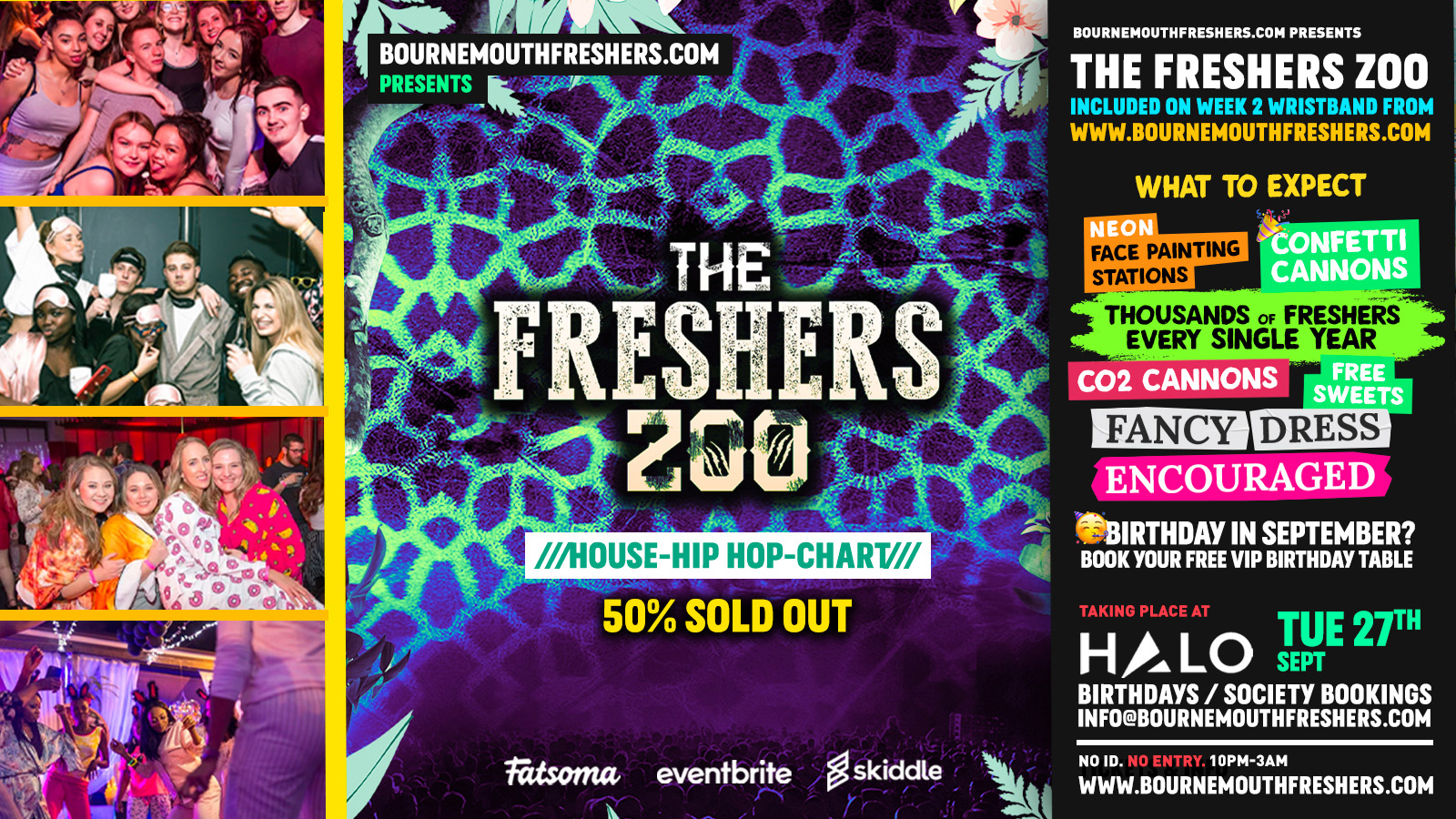 [FREE BEFORE 1130PM] The Freshers Zoo Rave Bournemouth Freshers