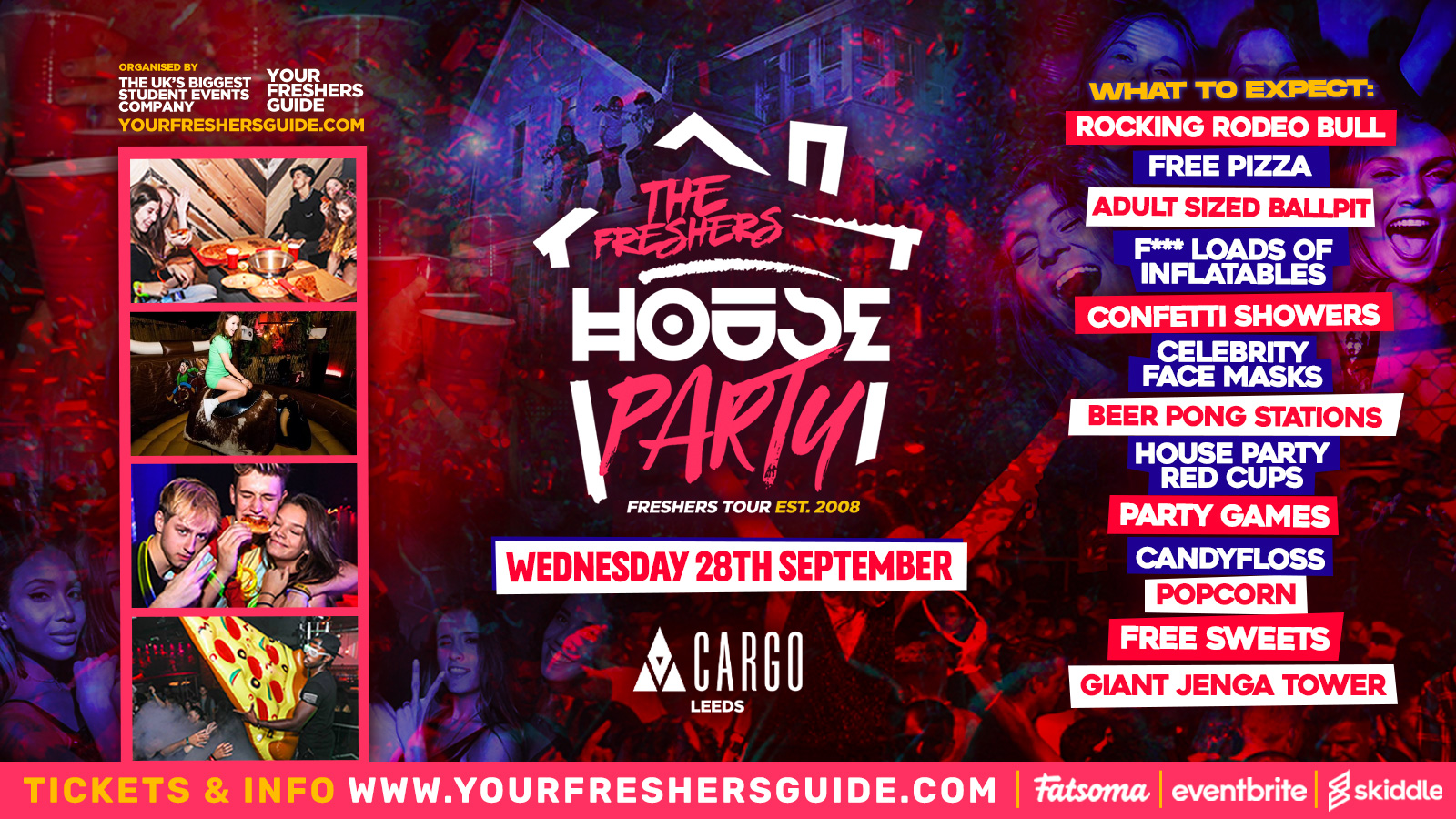 [FREE ENTRY] – The Freshers House Party | Leeds Freshers 2022