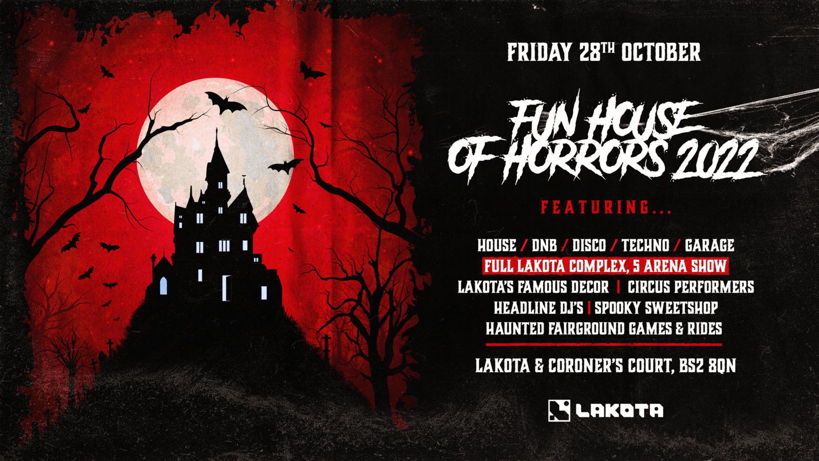 Fun House of Horrors 2022 at Lakota, Bristol on 28th Oct 2022 Fatsoma