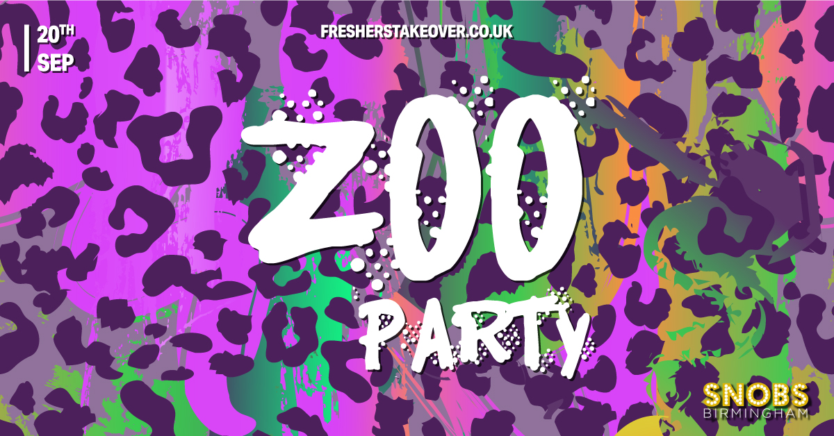 Birmingham Freshers Zoo Party – Snobs
