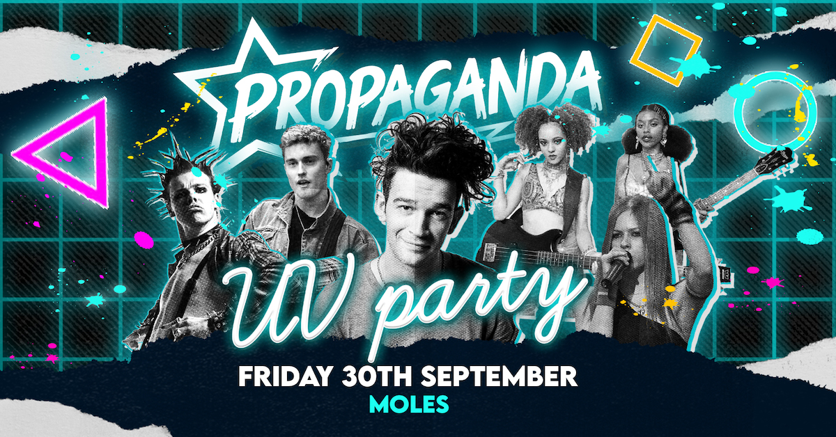 TONIGHT! – UV Party at Moles – Propaganda Bath!