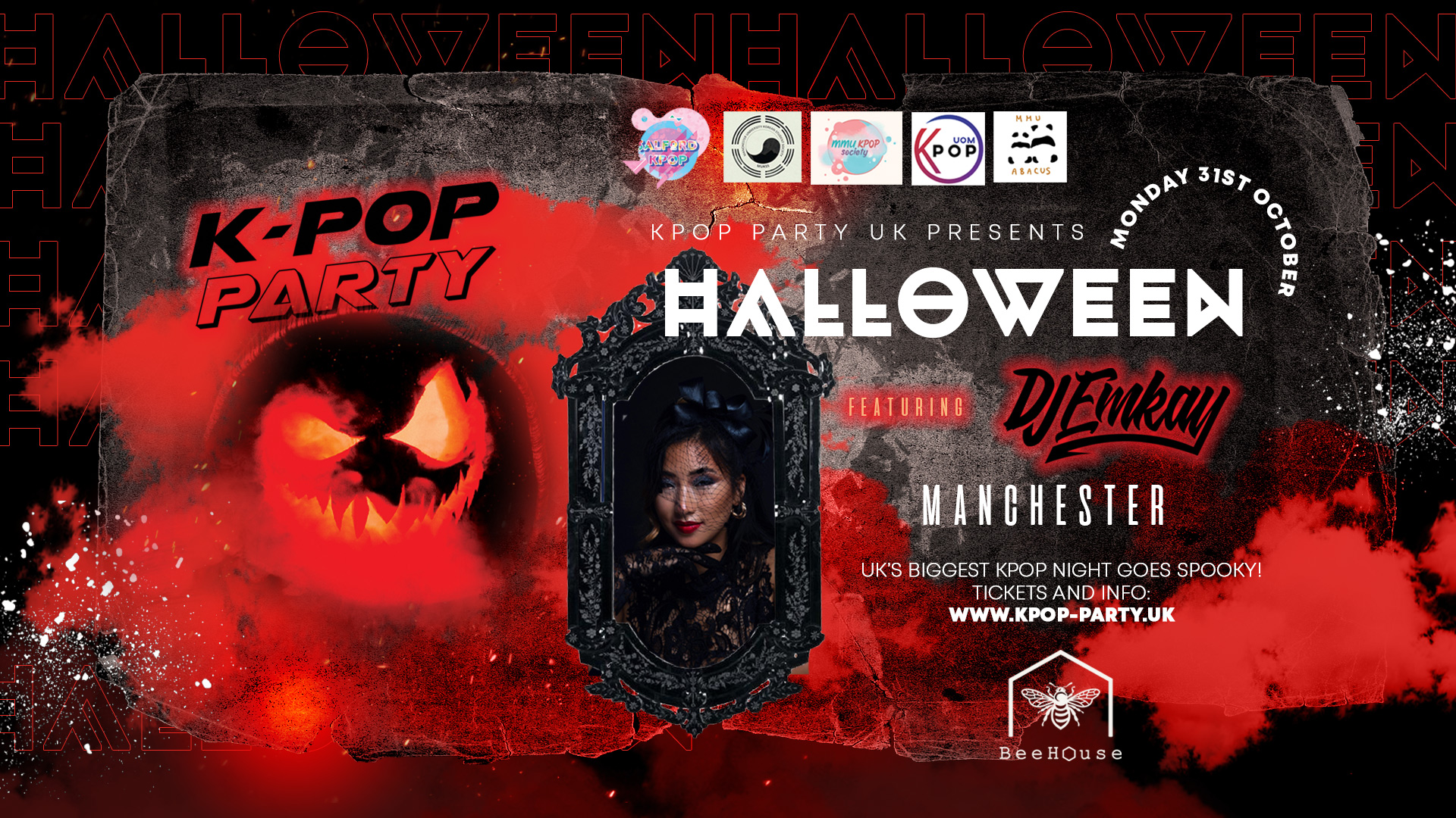 K-Pop Party Manchester – HALLOWEEN with DJ EMKAY | Monday 31st October
