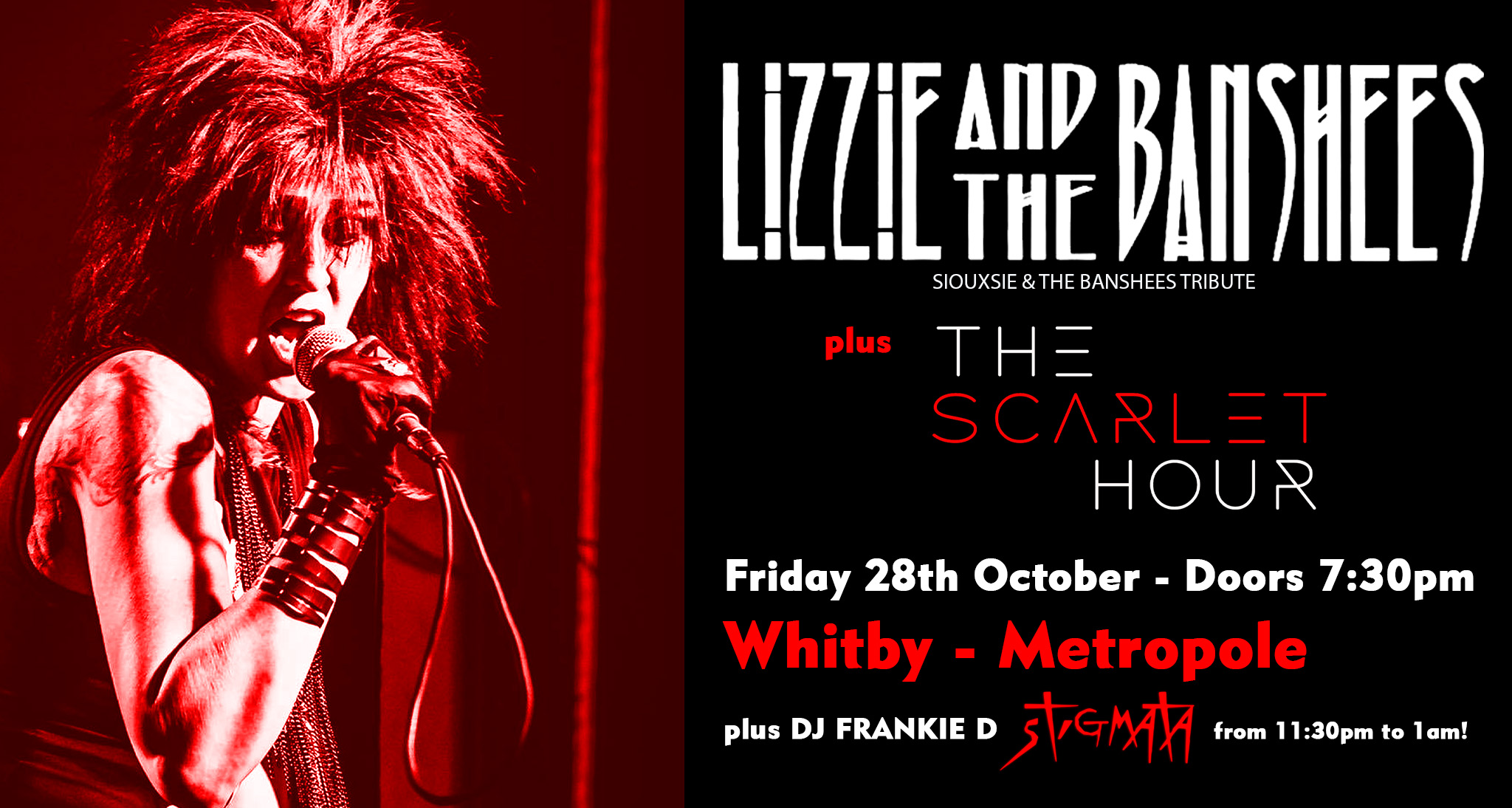 LIZZIE & THE BANSHEES – The Ultimate Siouxsie & The Banshees Tribute + The Scarlet Hour