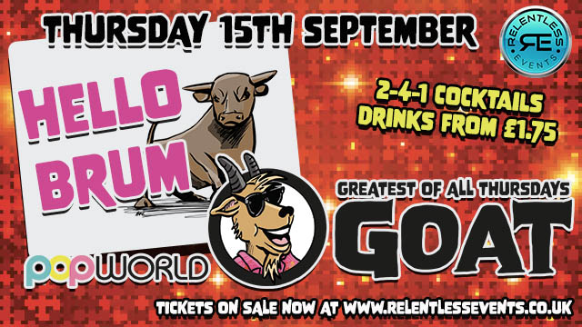 GOAT ‘Hello Brum at Popworld Birmingham