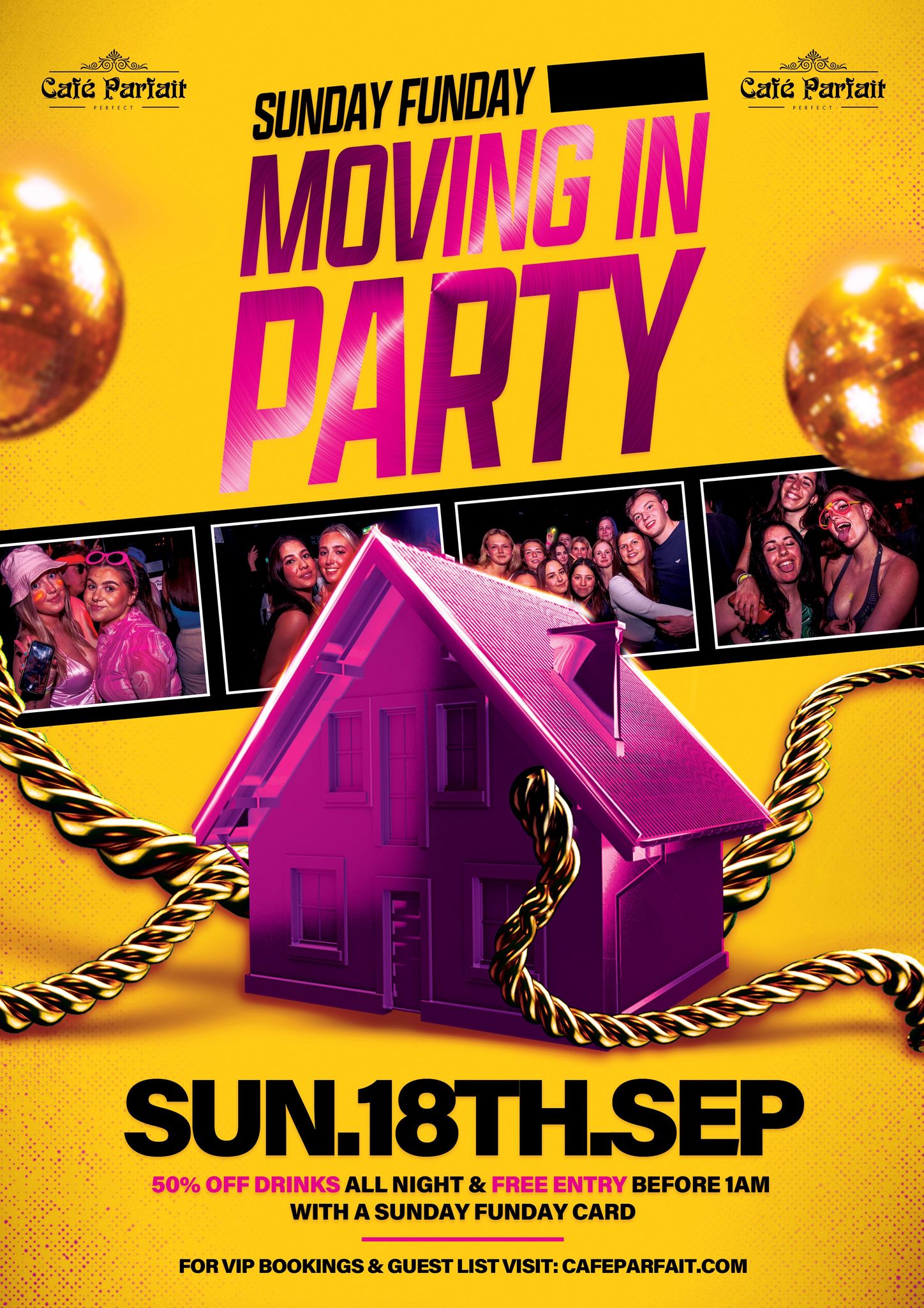 Sunday Funday Moving In Party//Cafe Parfait Freshers Event 1// Multi Venue Party Cafe Parfait x Tokyo Bar